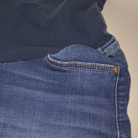 7 For All Mankind Women Maternitt Blue Jeans - Picture 4 of 13